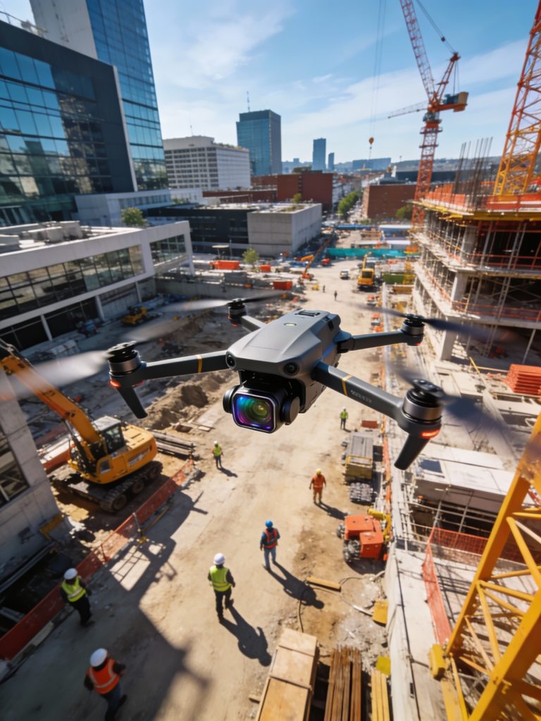 Drone chantier Côte d'Azur — prise de vue aérienne